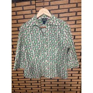 Westbound Pink Floral Button Down Shirt Size 6P